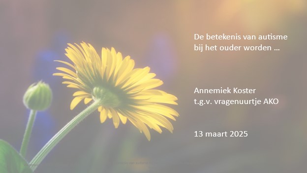 Autisme en ouder worden